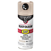 Stops Rust 376879 Rust Preventative Spray Paint, Satin, French Beige, 12 oz, Can